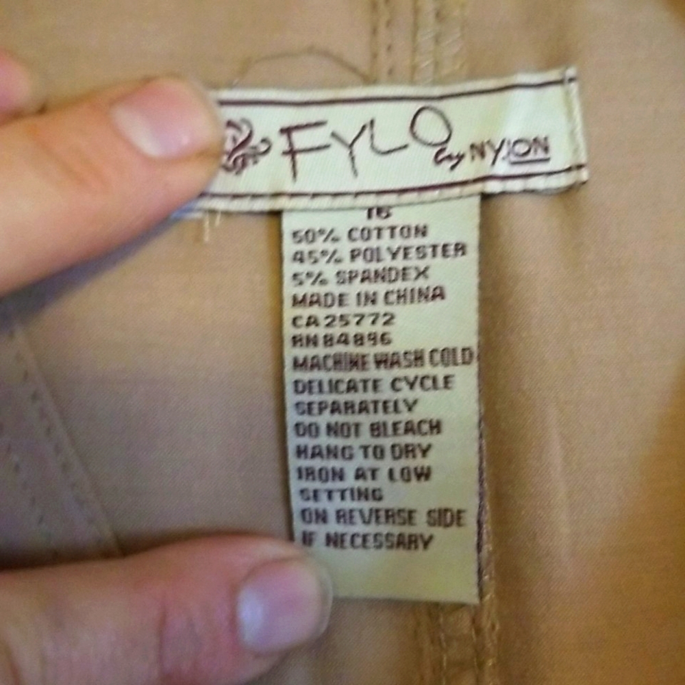 Sz 16 Camel coloured Safari Jumper - Picture 5 of 8
